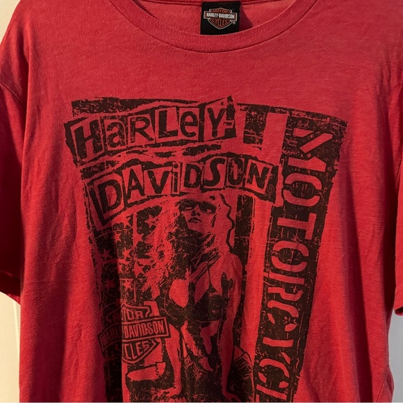 Harley-Davidson Stutsman Jamistown ND Bravado XL Hot Bikini Biker Chick Red - Picture 10 of 10